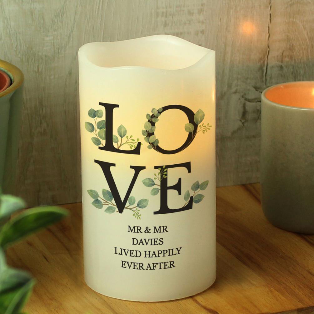 Personalised Love LED Candle Extra Image 3